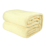 Ivory Microfiber Plush Blanket