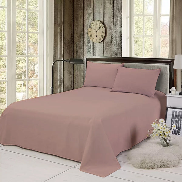 Rose Pink Solid Fitted Sheet