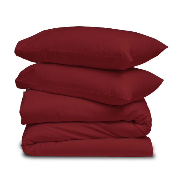 Maroon Solid Duvet Cover