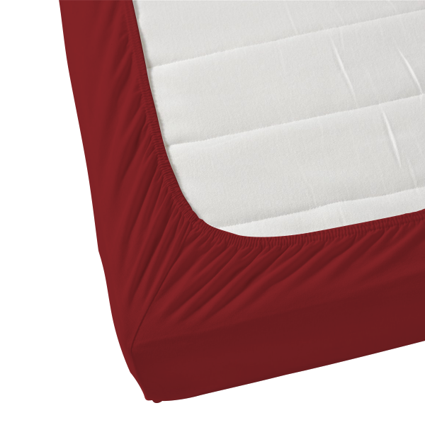 Maroon Solid Fitted Sheet
