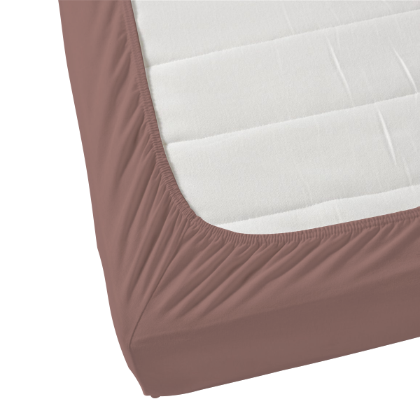 Rose Pink Solid Fitted Sheet