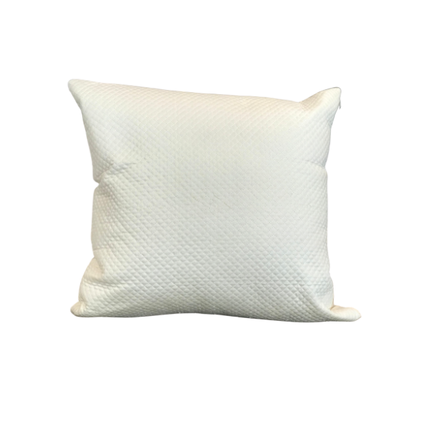 White EMB Cushion Cover