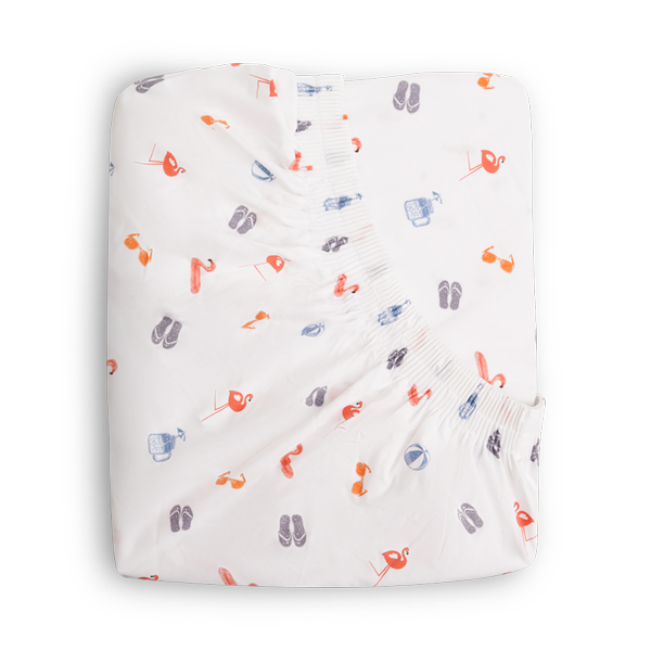 Beach and Planes Organic Baby Fitted Sheet