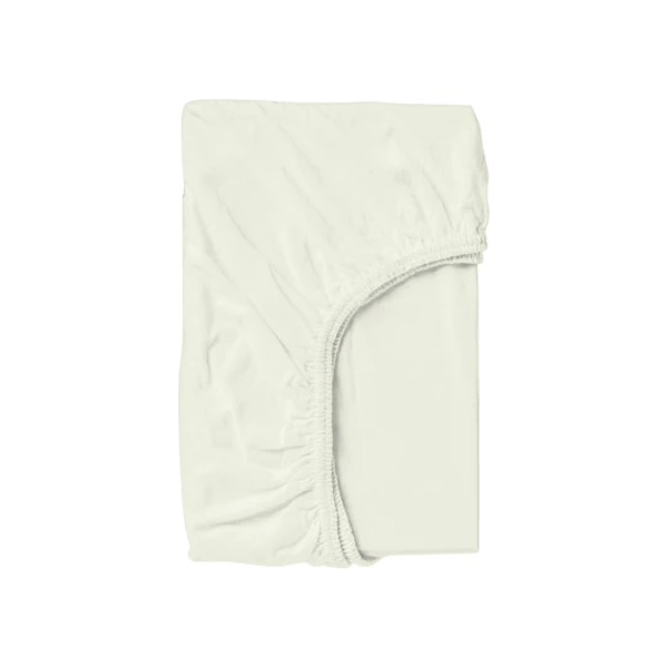 Ivory Solid Fitted Sheet