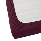 Plum Solid Fitted Sheet