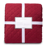 Red Honeycomb Coverlet