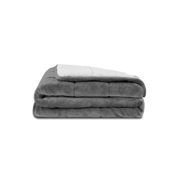 Charcoal Sherpa Weighted Blanket