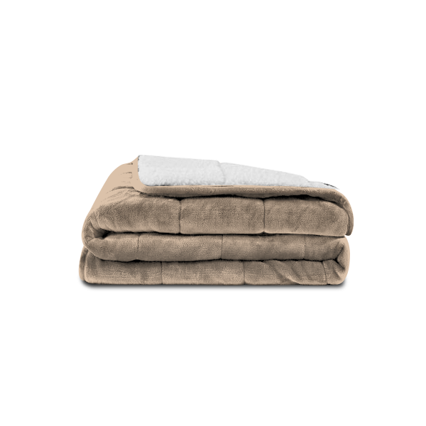 Taupe Sherpa Weighted Blanket